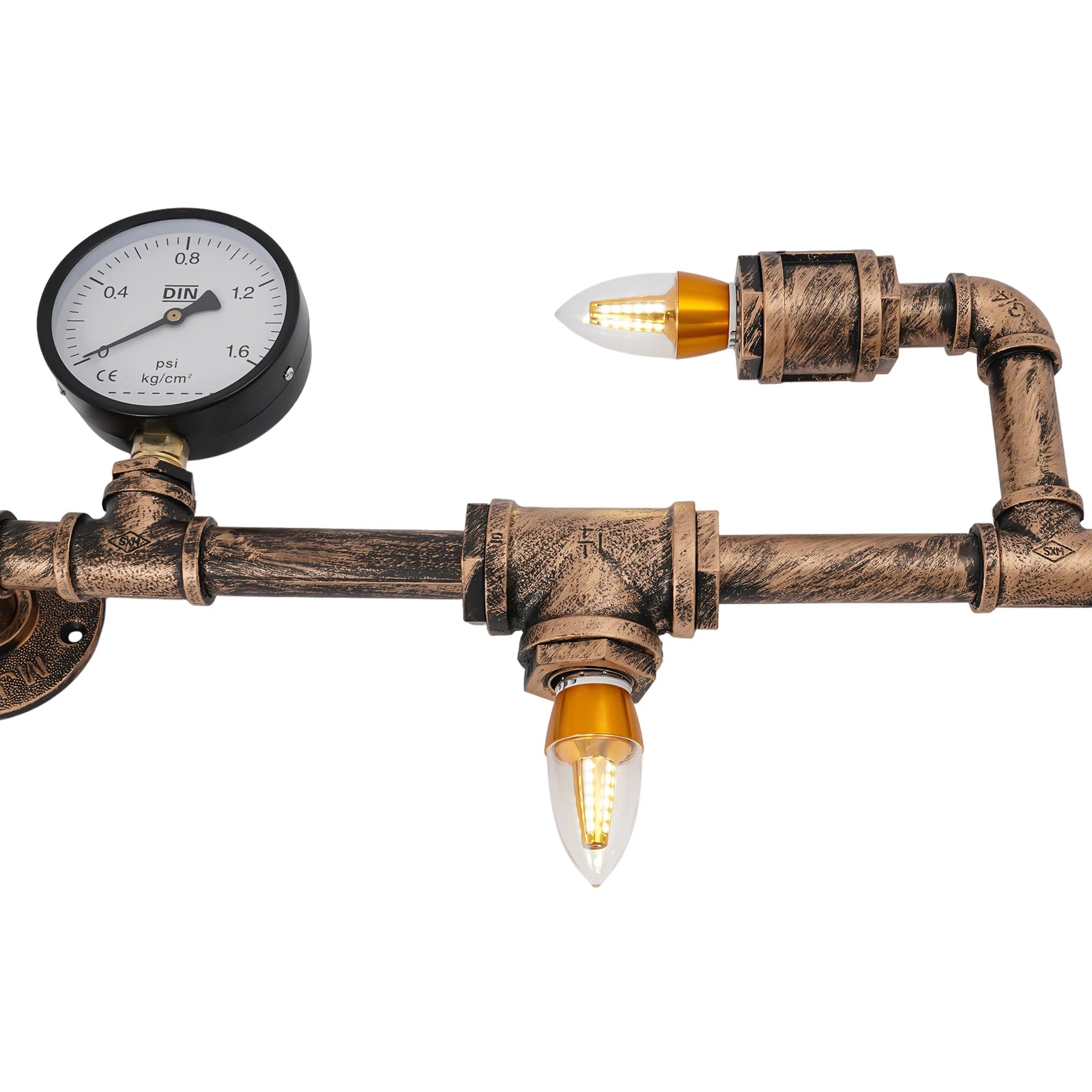 Applique murale tuyau style bar vintage lampe 