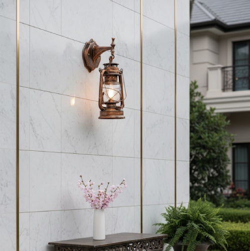 Applique rustique lampe vintage vase 