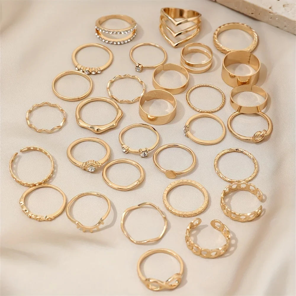 Bague vintage dorée