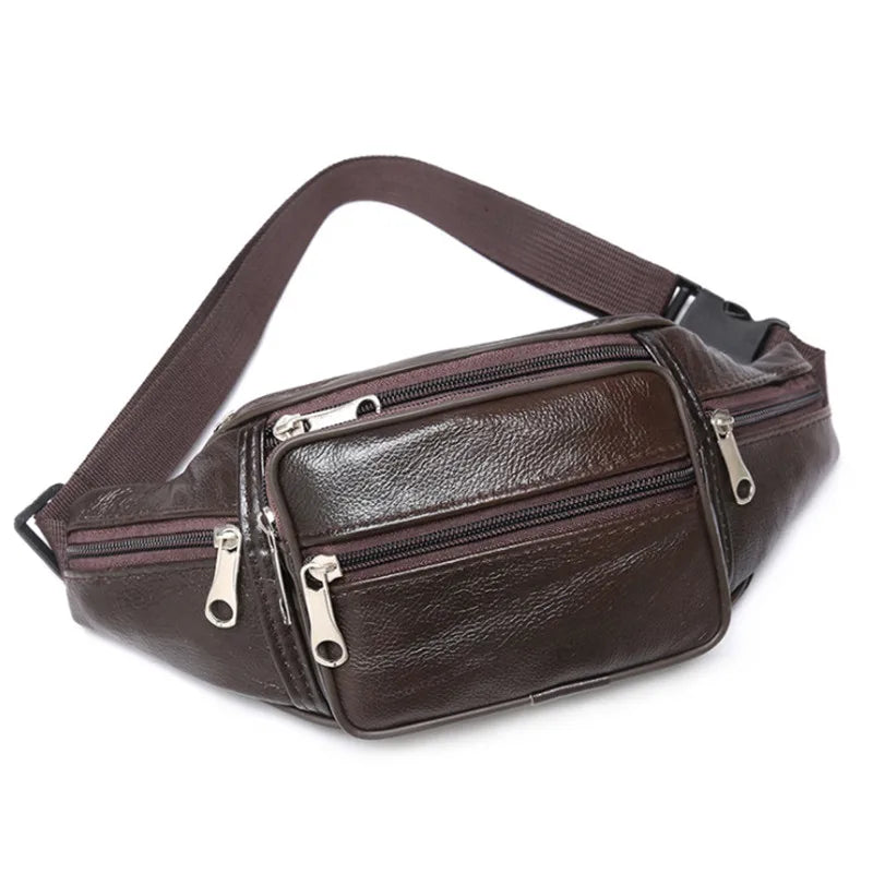 Banane vintage cuir marron