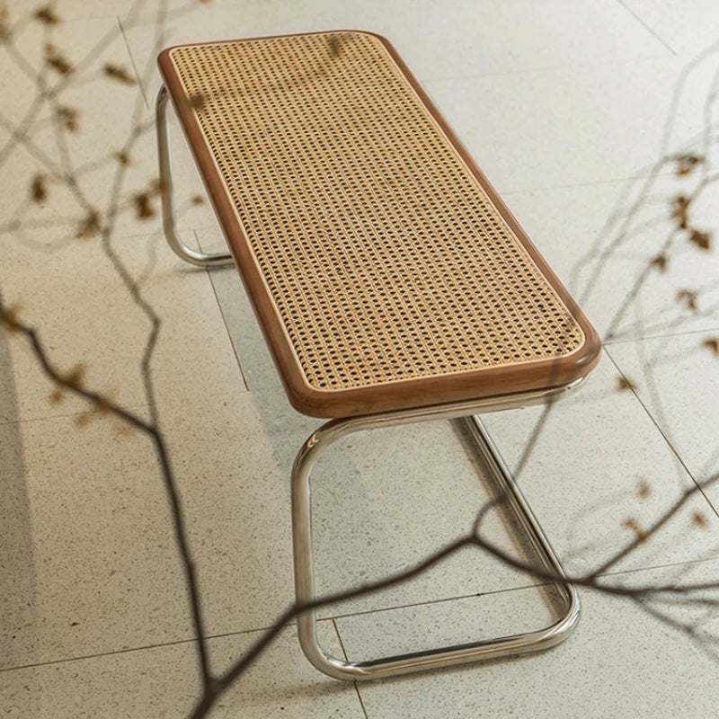 Banc vintage en rotin