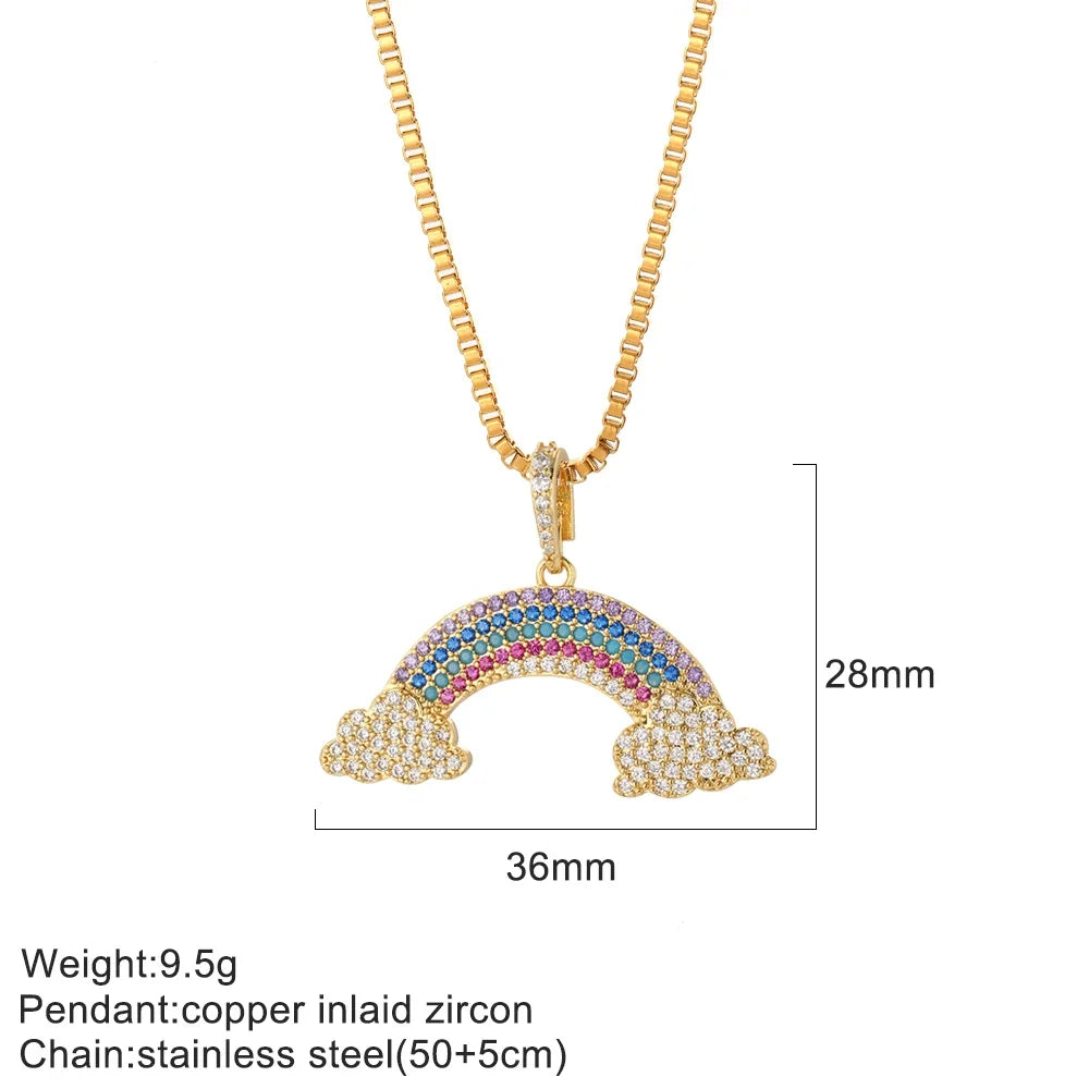 Bijou fantaisie vintage arc en ciel