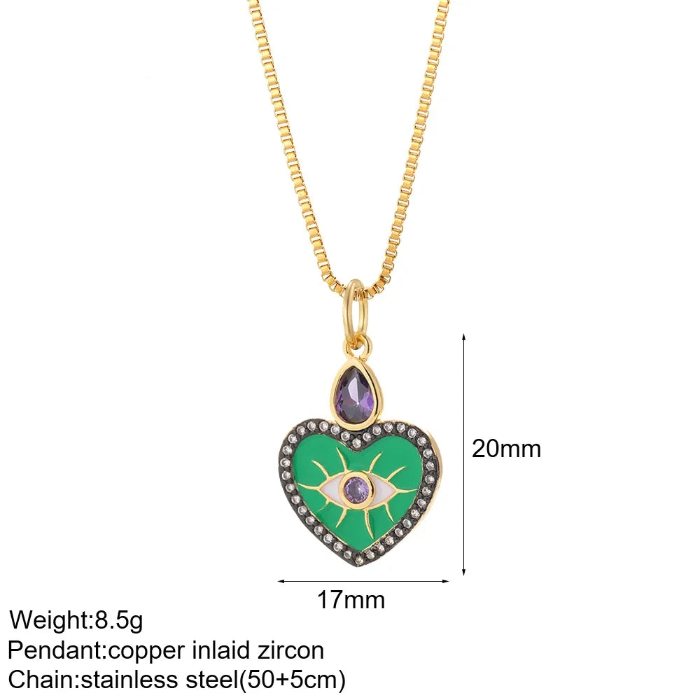 Bijou fantaisie vintage cœur vert