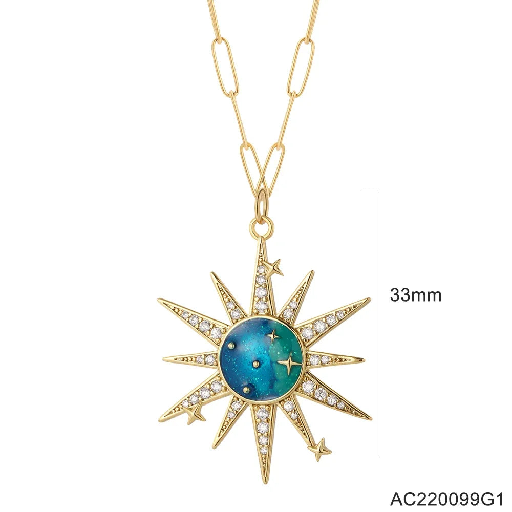 Bijou fantaisie vintage soleil étoile