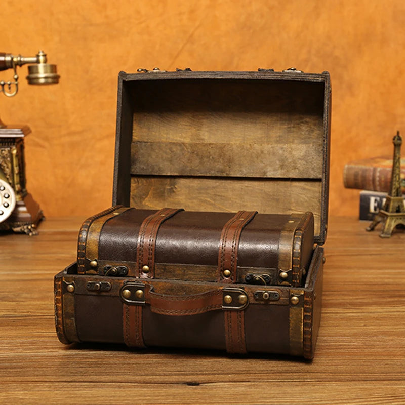 Boite de rangement vintage empilé 