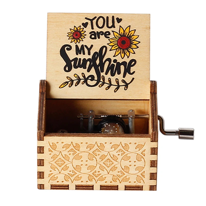Boite à musique vintage bois