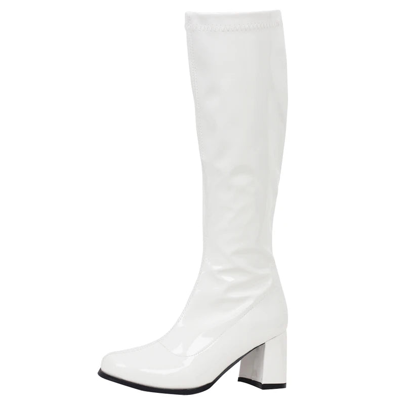 Bottes femme vintage blanc