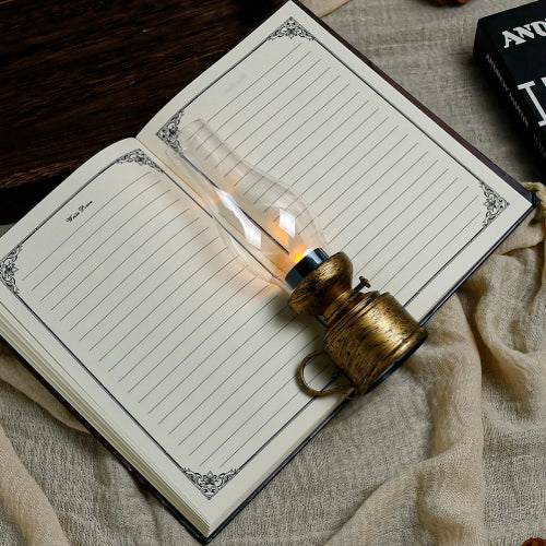 Bougie vintage LED cahier 