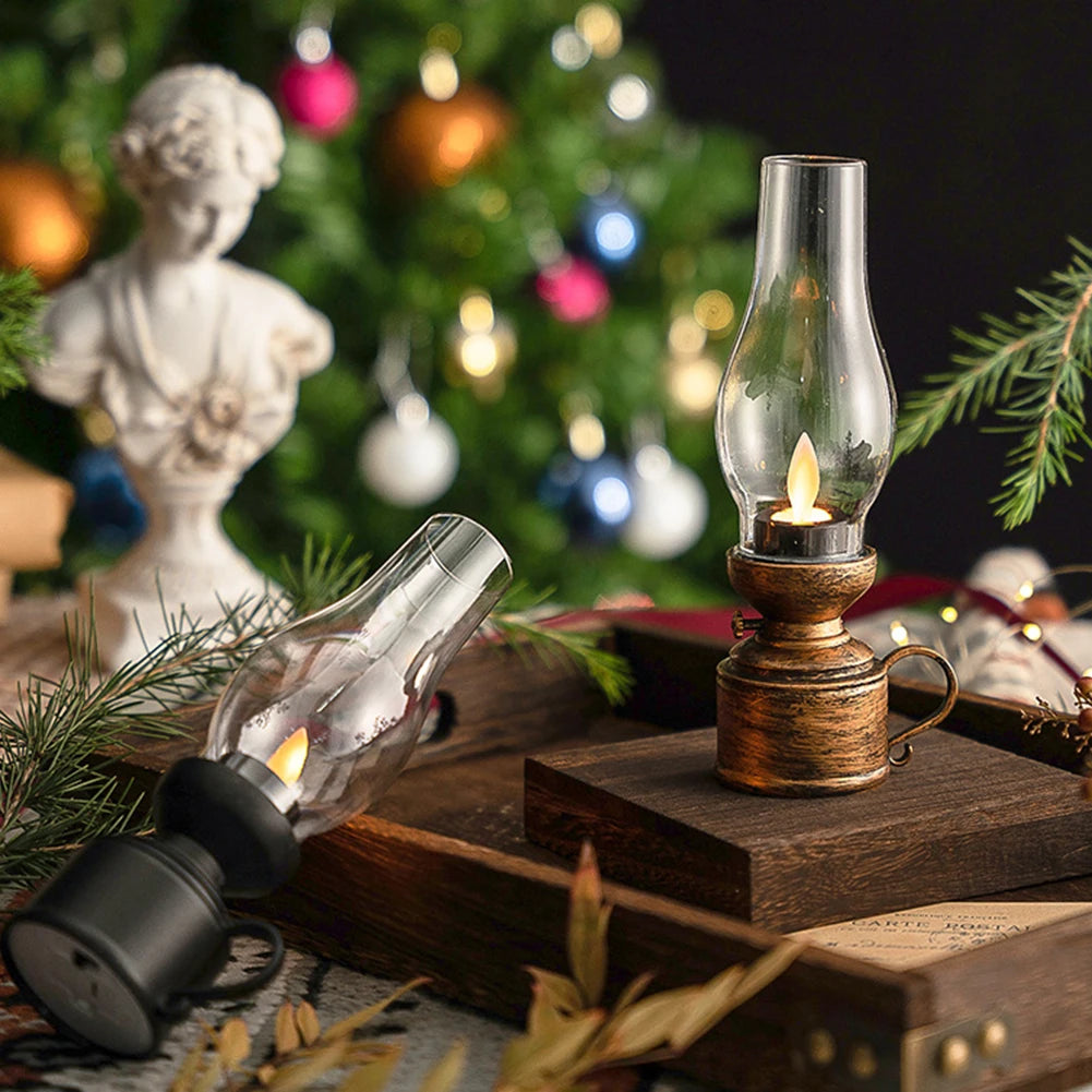 Bougie vintage LED or 