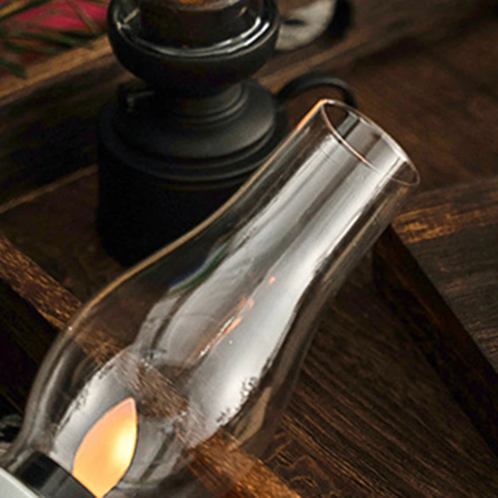 Bougie vintage LED verre 