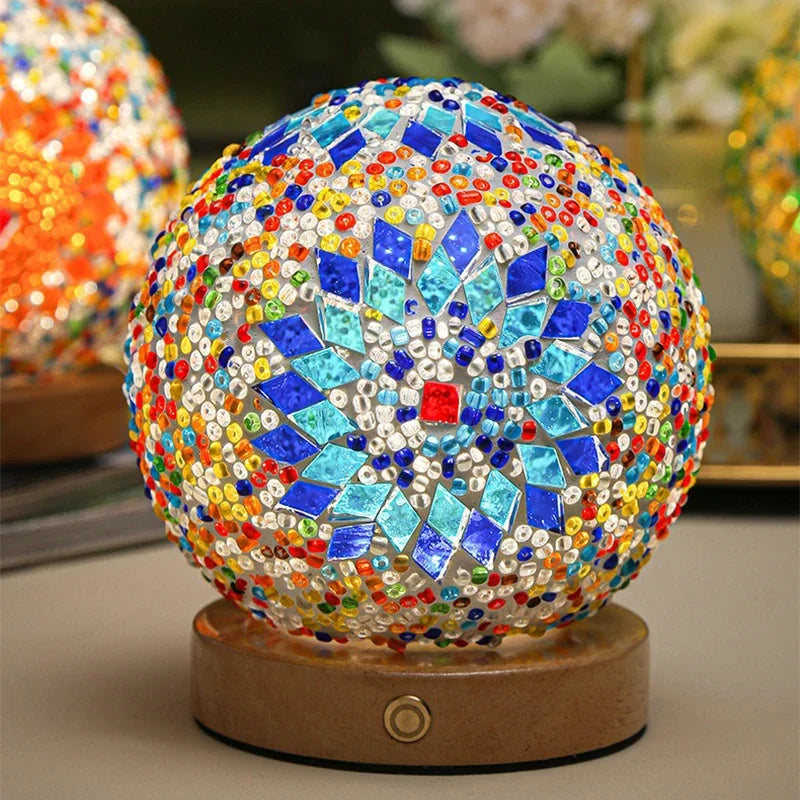 Boule lumineuse bohémienne LED