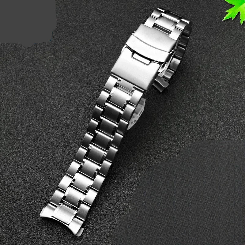 Bracelet montre acier vintage argent