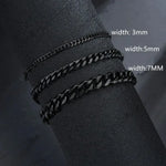 Bracelet vintage en maille cubain - Vignette | StyleVintage™ 