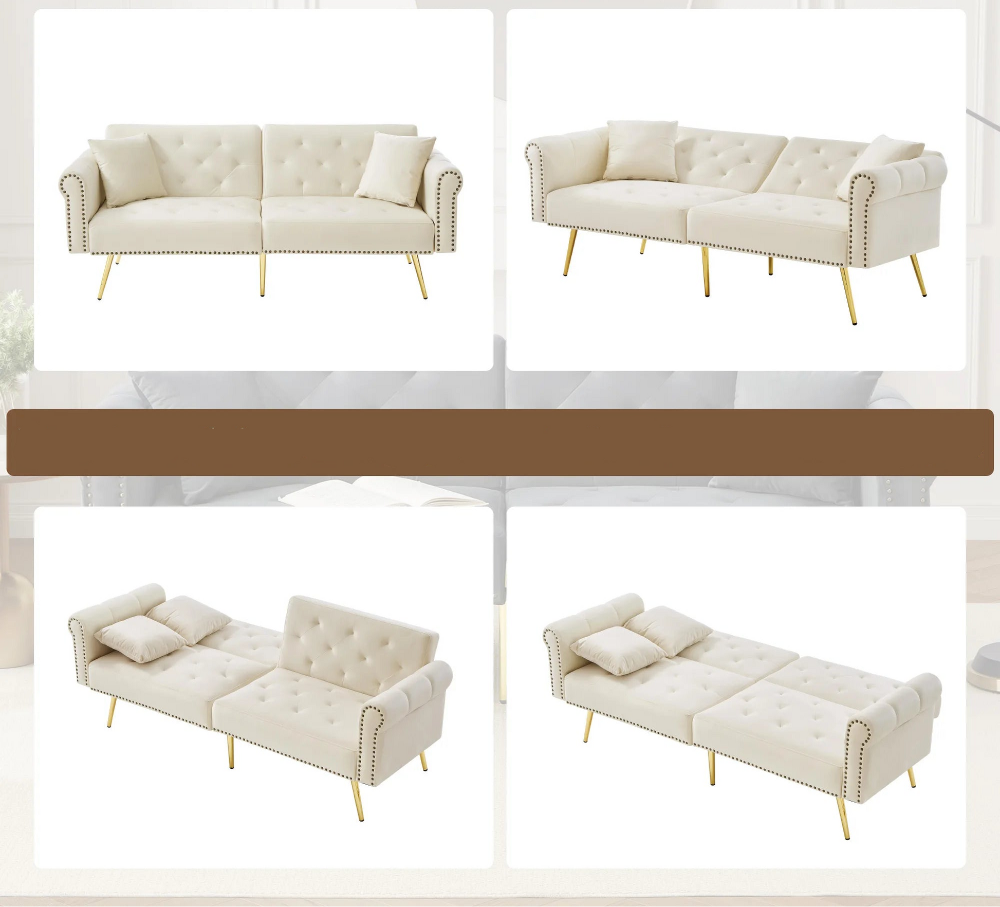 Canapé de salon vintage utilisation 