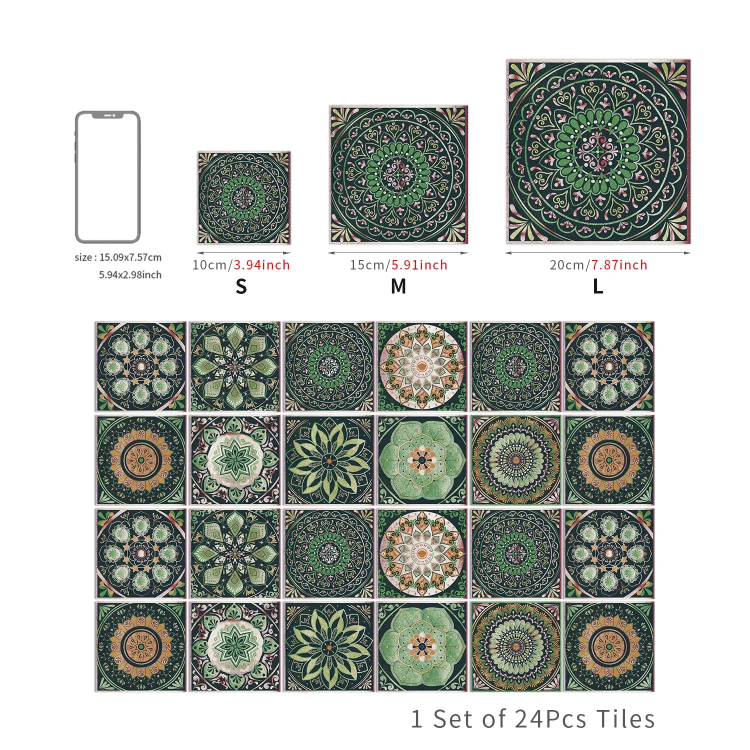 Carrelage vintage cuisine taille