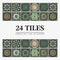 Carrelage vintage cuisine vert