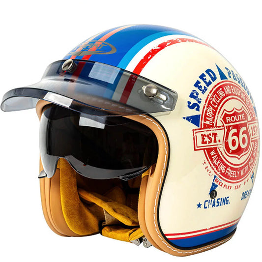 Casque café racer vintage