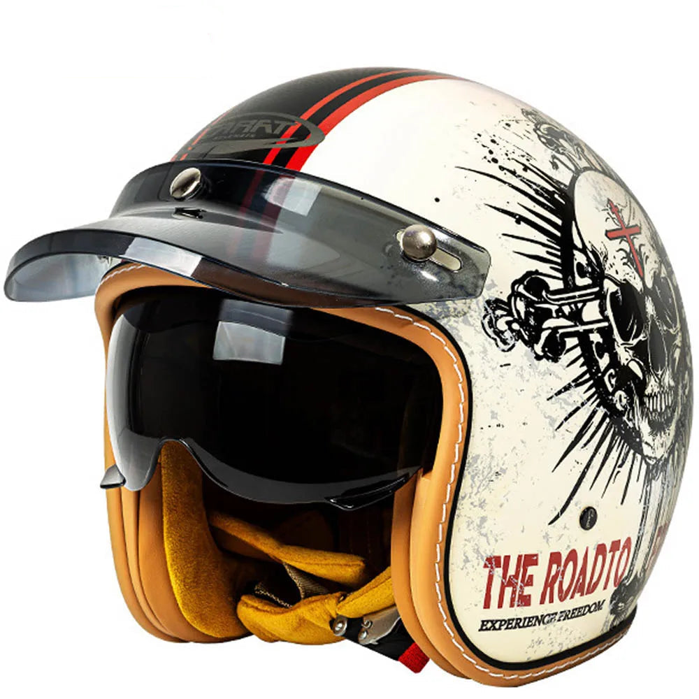 Casque café racer vintage rétro
