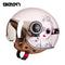 Casque moto Beon vintage visage 