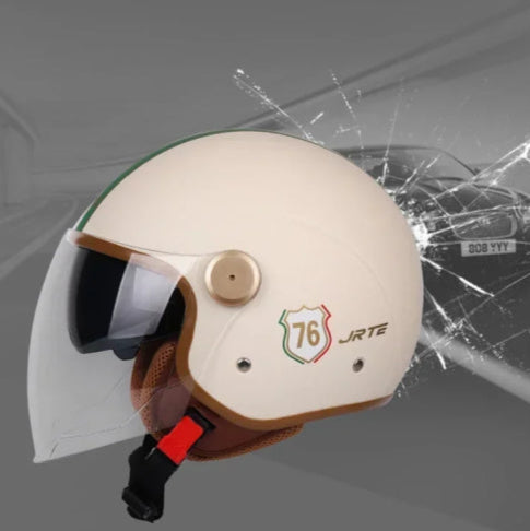 Casque moto jet vintage coté