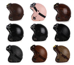 Casque moto rétro avec lunettes - Vignette | StyleVintage™ 