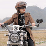 Casque moto vintage avec lunettes - Vignette | StyleVintage™ 