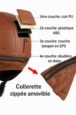 Casque moto vintage avec lunettes - Vignette | StyleVintage™ 