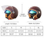 Casque moto vintage en cuir - Vignette | StyleVintage™ 