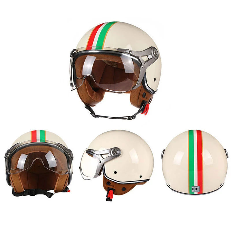 Casque moto vintage modèle