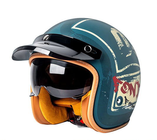 Casque vintage moto