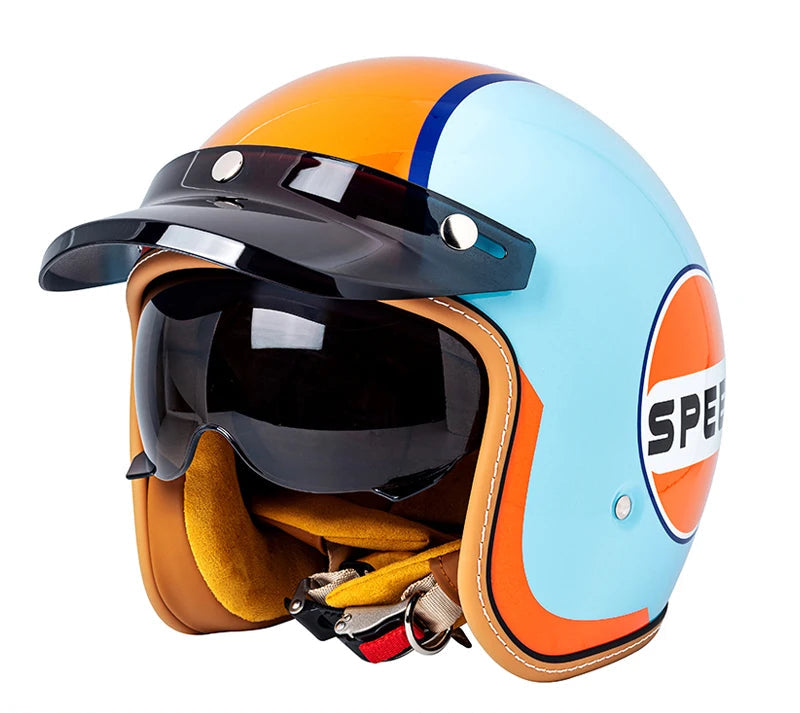 Casque vintage moto speed