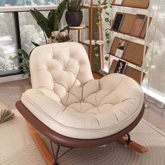 Chaise à bascule vintage scandinave