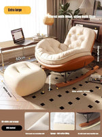 Chaise à bascule vintage scandinave - Vignette | StyleVintage™ 