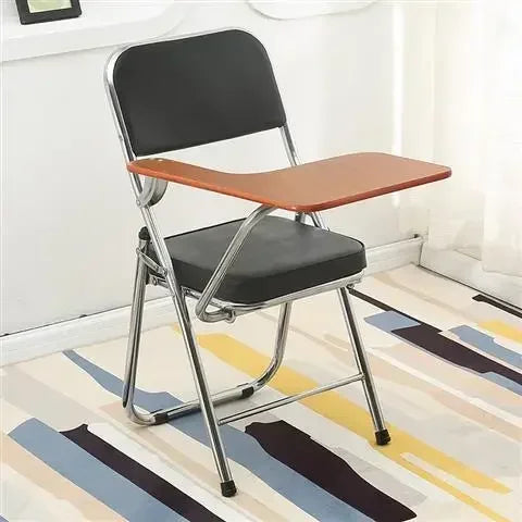 Chaise écolier relié a la table plié noir