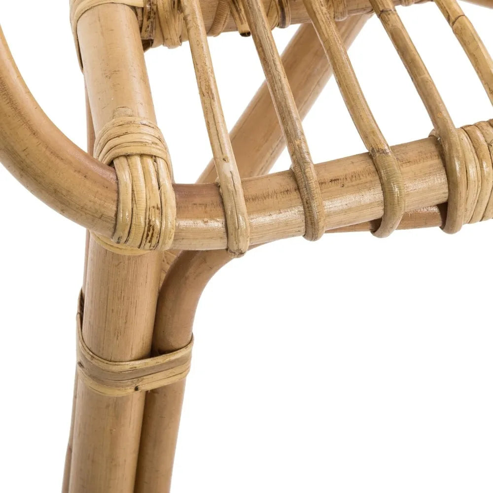 Chaise en rotin Bohème détails