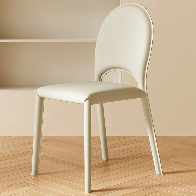 Chaise orange vintage crème