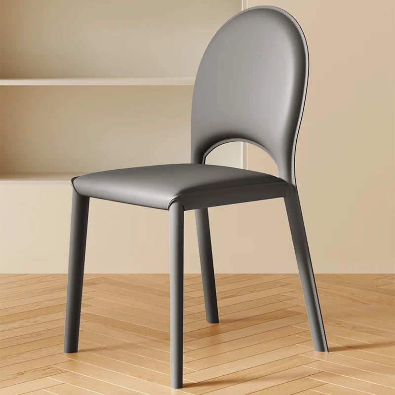 Chaise orange vintage gris foncé