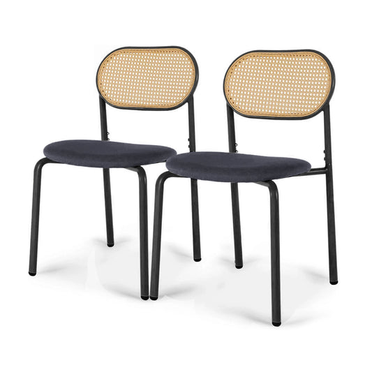 Chaise rétro rotin