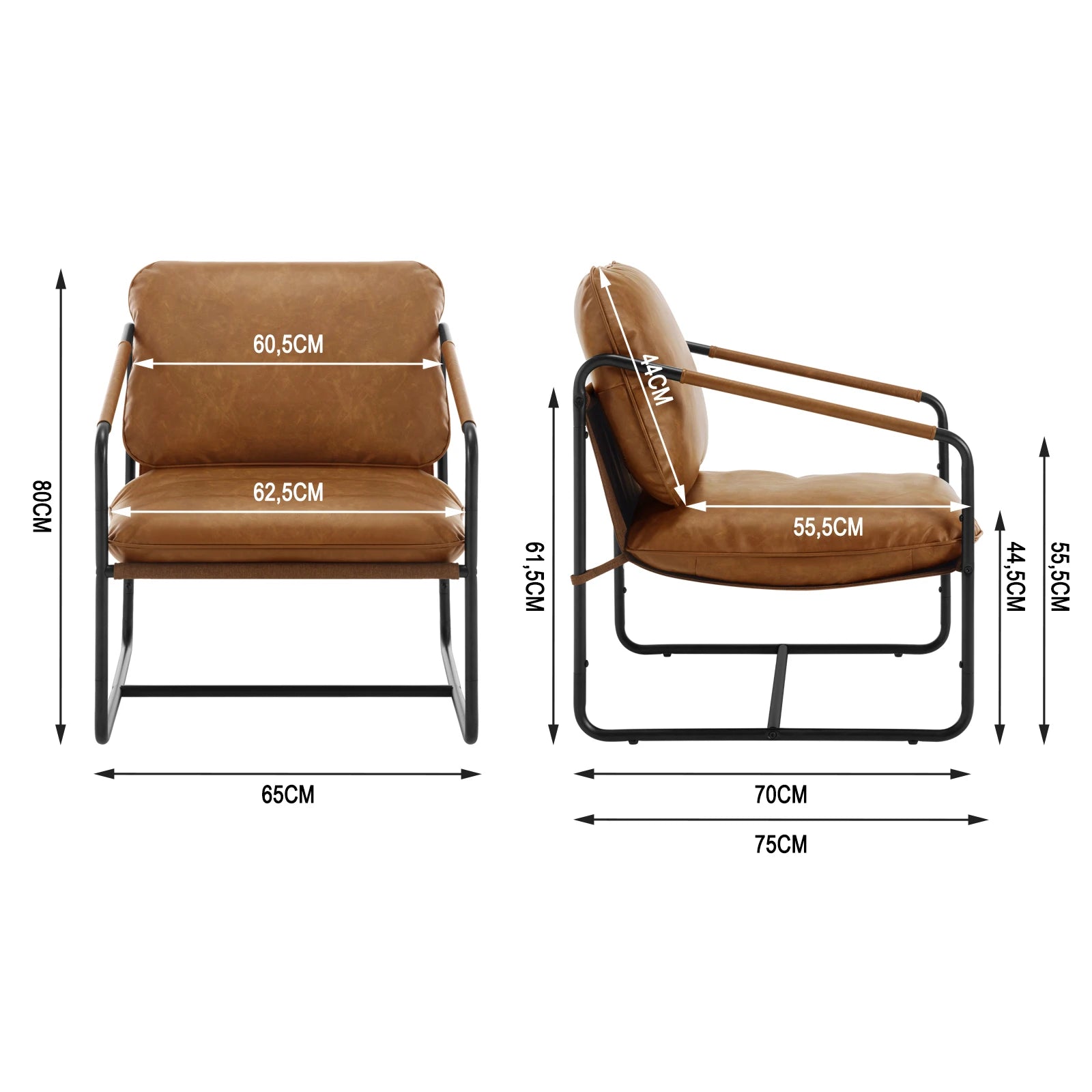 Chaise vintage année 70 taille