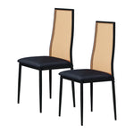 Chaise vintage noir rotin - Vignette | StyleVintage™ 