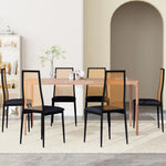 Chaise vintage noir rotin - Vignette | StyleVintage™ 