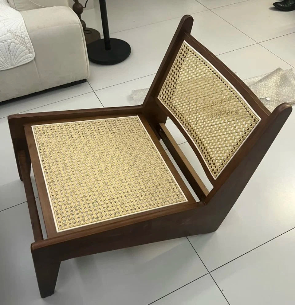 Chaise vintage style Japon bois