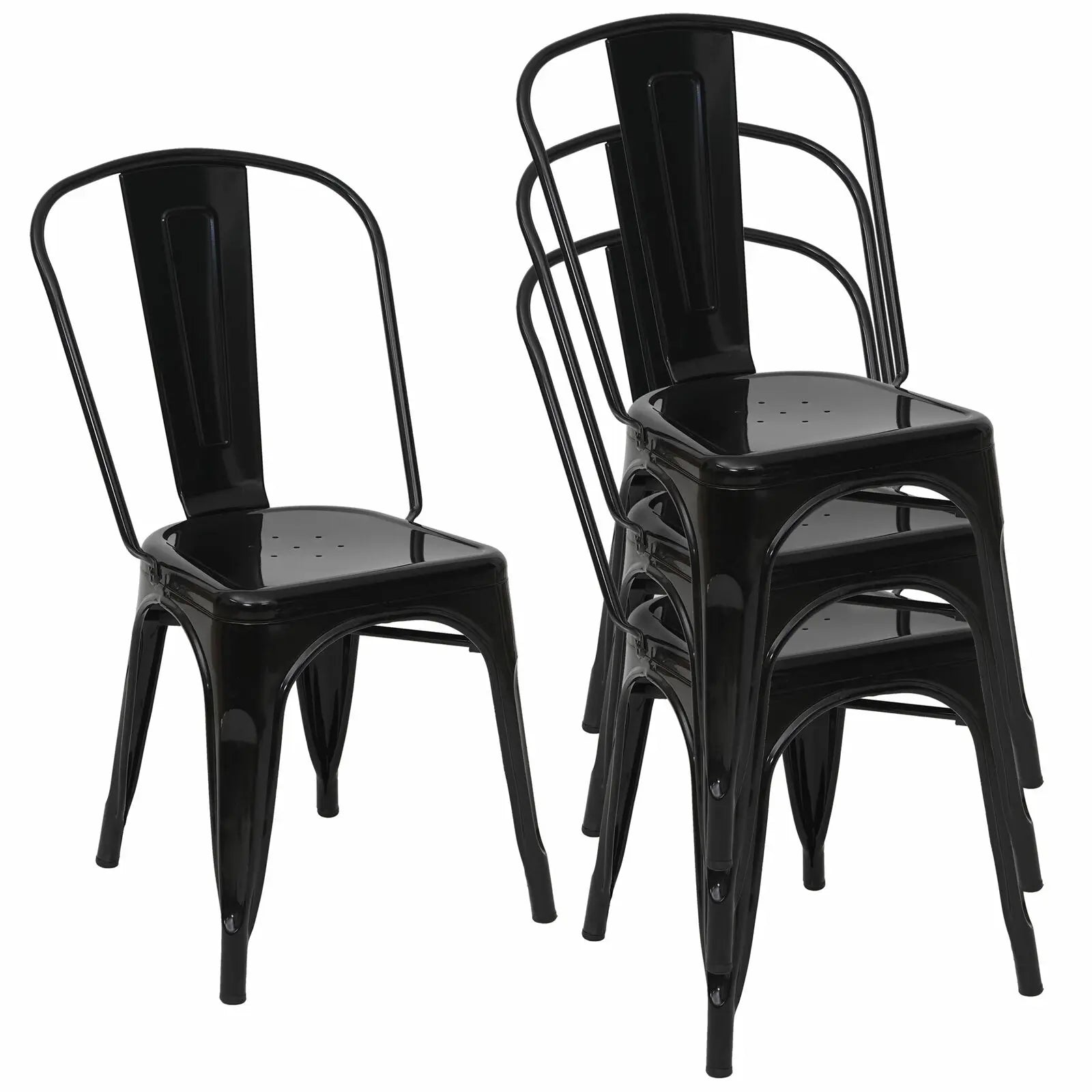 Chaises en métal vintage