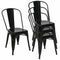 Chaises en métal vintage