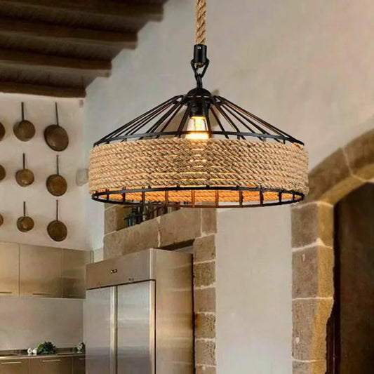 Chandelier industriel vintage nordique