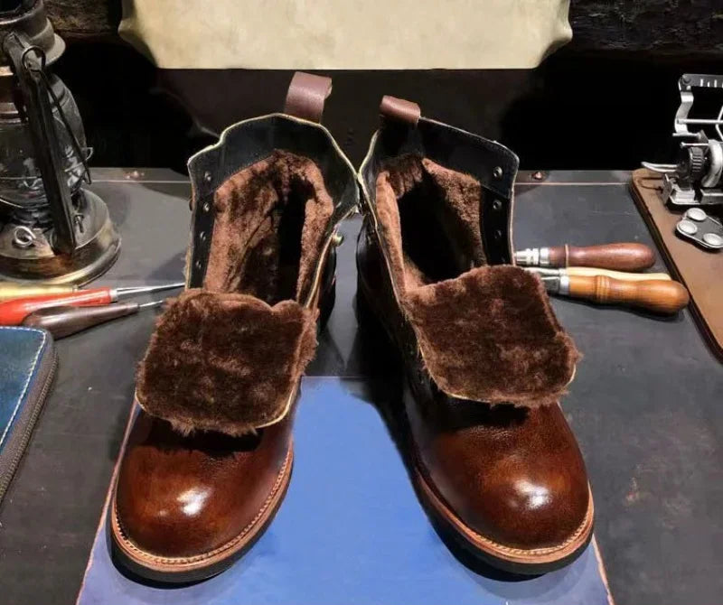Chaussure moto vintage 4 saisons hiver