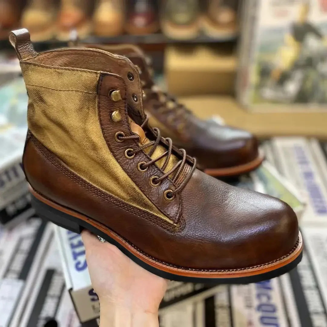 Chaussure moto vintage 4 saisons modèle