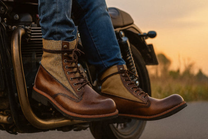 Chaussure moto vintage 4 saisons route