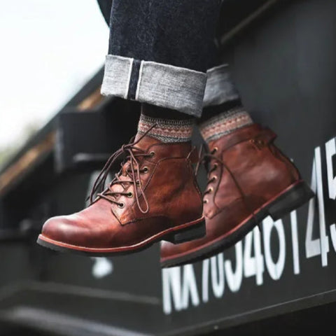 Chaussure moto vintage jean