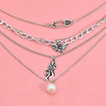 Collier vintage ange et démon - Vignette | StyleVintage™ 
